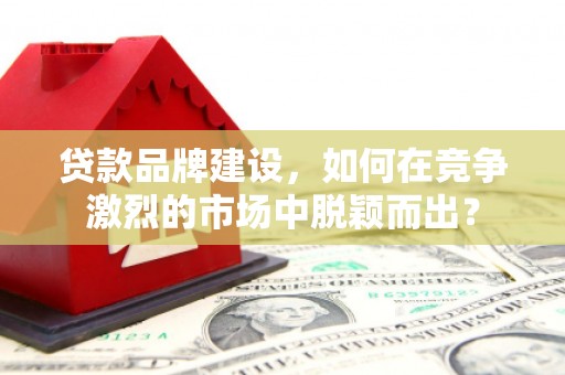 普定贷款品牌建设，如何在竞争激烈的市场中脱颖而出？
