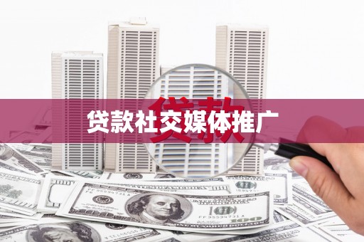 普定贷款社交媒体推广