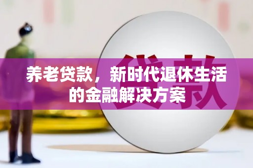 普定养老贷款，新时代退休生活的金融解决方案