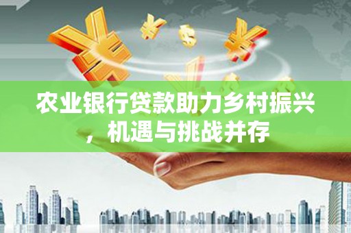 普定农业银行贷款助力乡村振兴，机遇与挑战并存