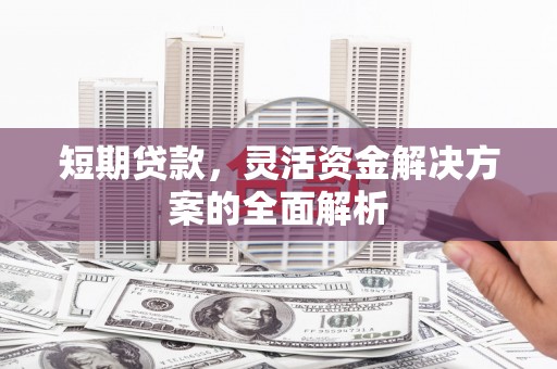 普定短期贷款，灵活资金解决方案的全面解析