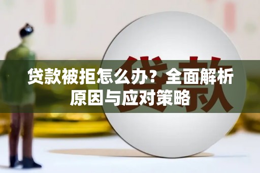 普定贷款被拒怎么办？全面解析原因与应对策略