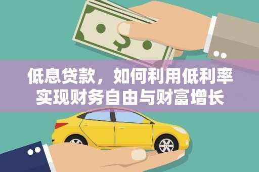 普定低息贷款，如何利用低利率实现财务自由与财富增长